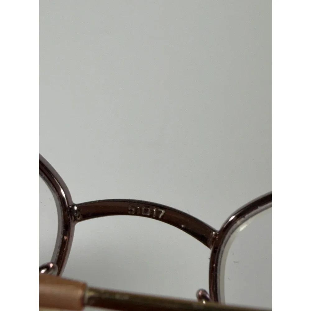 Tura Mod 939 VIO Oval Eyeglasses frames Violet Metal Chain Link 51-17-135 Case